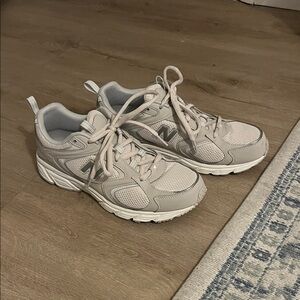 New Balance Athletic Shoes in White and Gray
